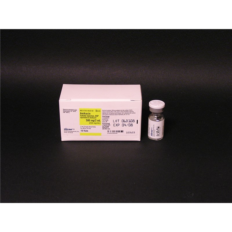 Amikacin Injection 250mg/ml 2ml  10pk FULL BOX ONLY!
