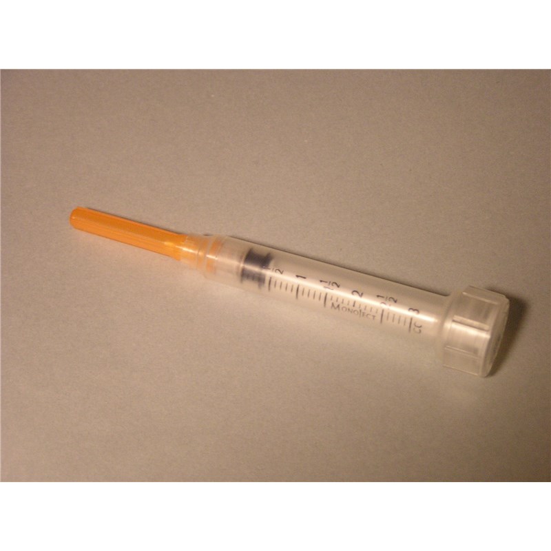 3cc Syringe with 23g x 1 Luer Lock 100/bx