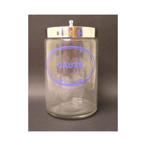 &quot;Gauze&quot; Labeled Sundry Jar With Lid