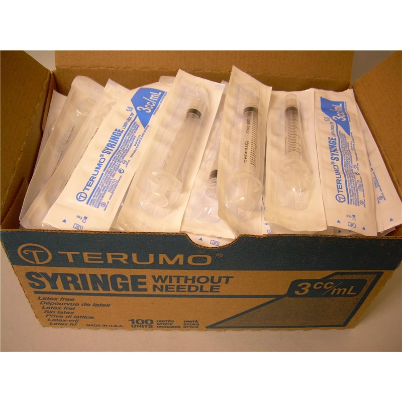 3cc Syringes Terumo Luer Lock  100/bx