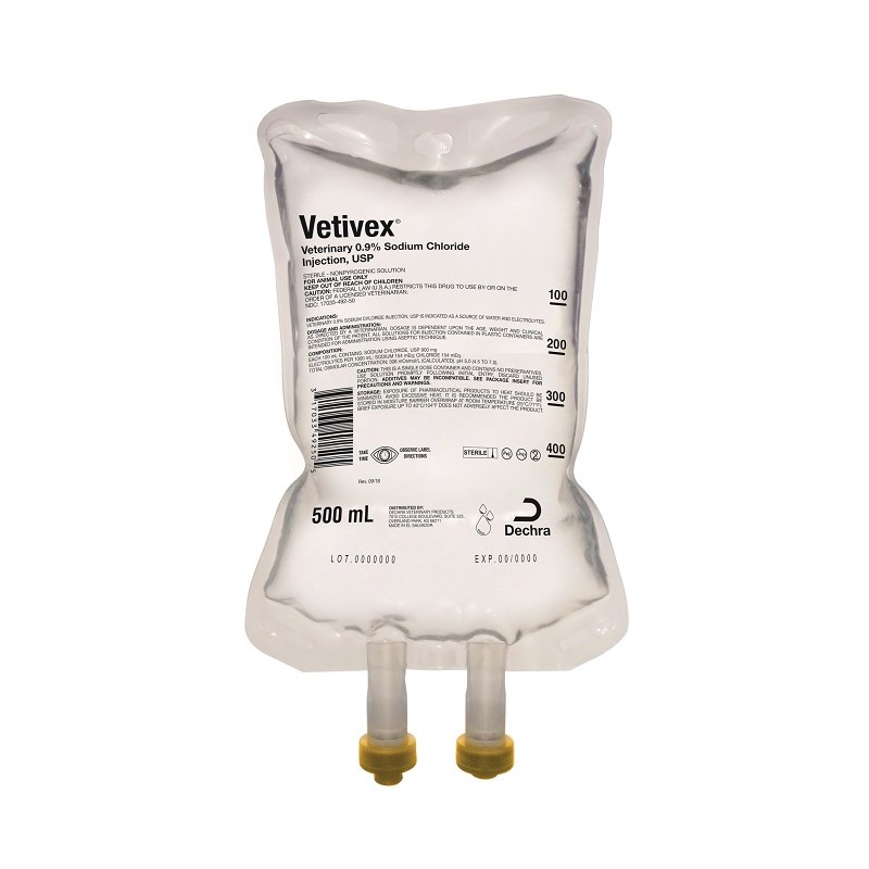 Vetivex Normal Saline 500ml  24ct
