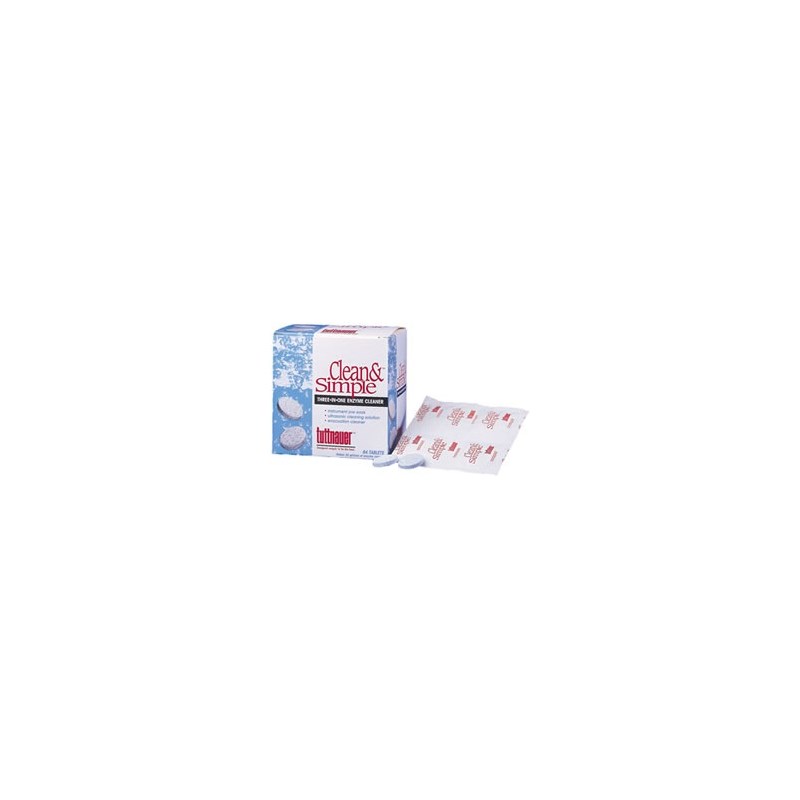 Clean And Simple Ultrasonic/Enzyme Tabs 64ct