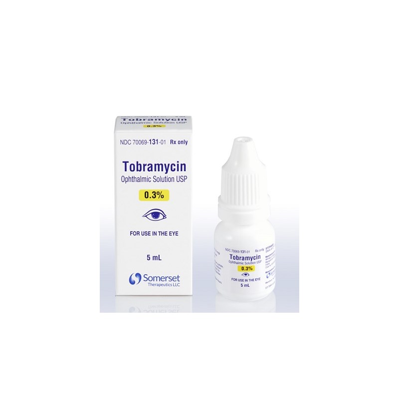 Tobramycin Ophthalmic Solution 0.3% 5ml Somerset Label