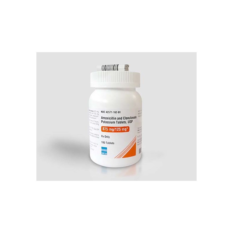 Amoxi Clav Tabs 875mg / 125mg 100ct Micro Labs (Amoxicillin Clavulanate)