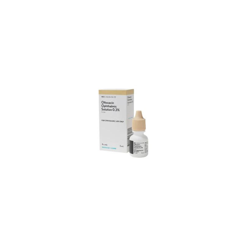 Ofloxacin 0.3% Ophthalmic Solution 5ml  B&amp;L Label