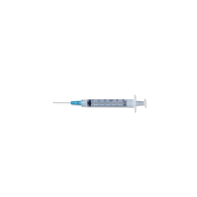 3cc Syringe with 22g x 3/4  Luer Lock BD 100/bx