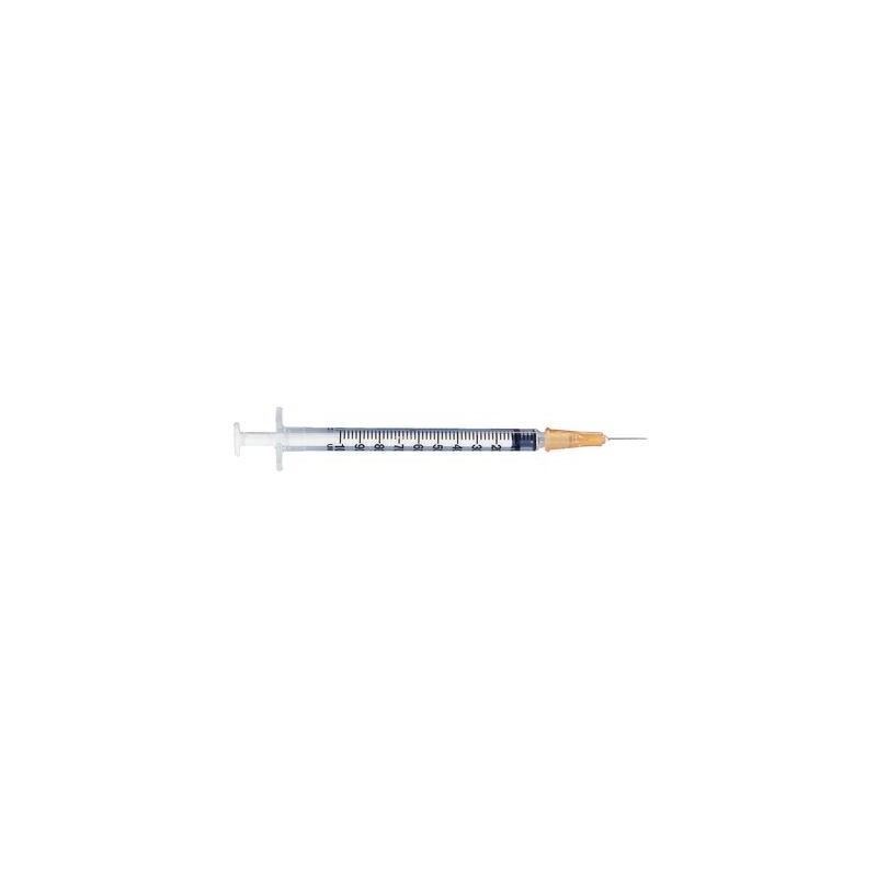 1cc TB Syringe with 25g x 5/8&quot; Needle Luer Slip BD 100/bx