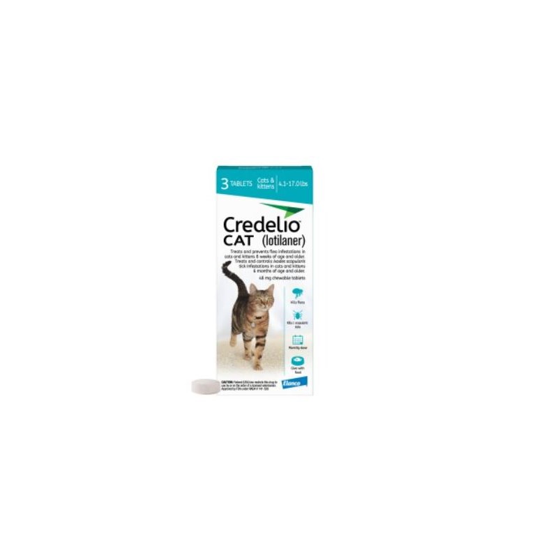 Credelio Cat 48mg 16 x 3 dose Teal