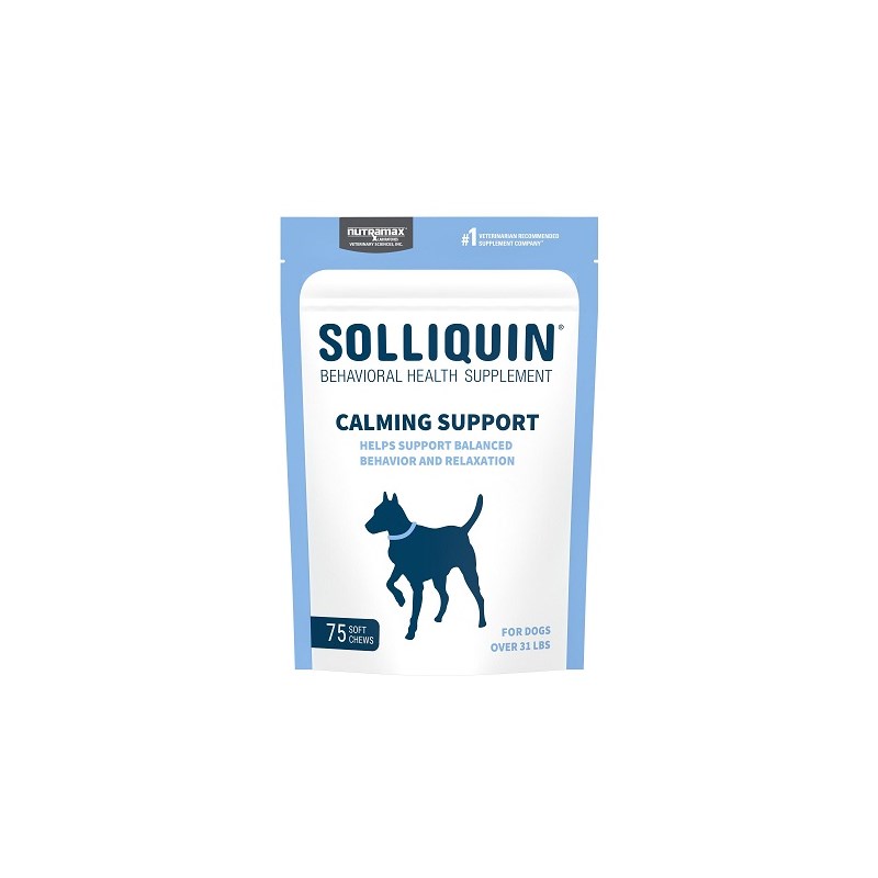 Solliquin Calming Support Soft Chews for Large Dogs 75ct Over 31lbs