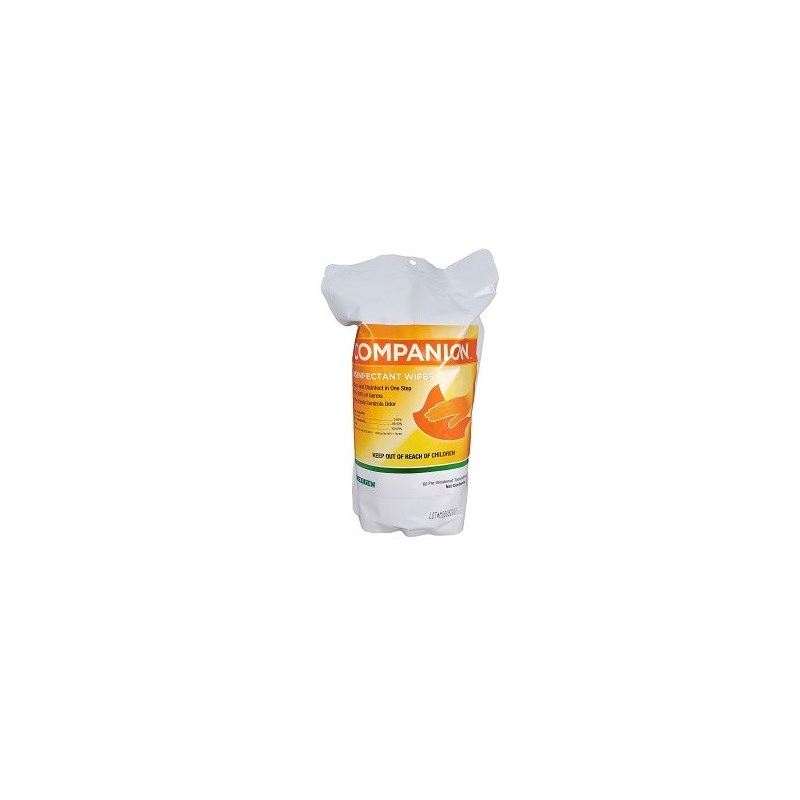 Companion Disinfectant Wipe 60ct resealable bag