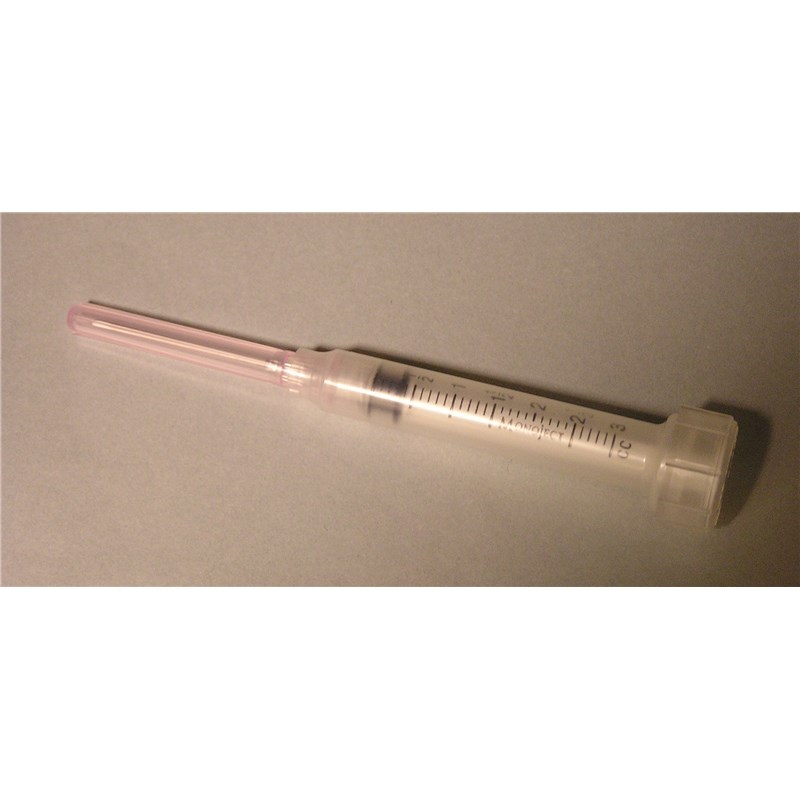 3cc Syringe with 20g x 1-1/2 Luer Lock 100/bx