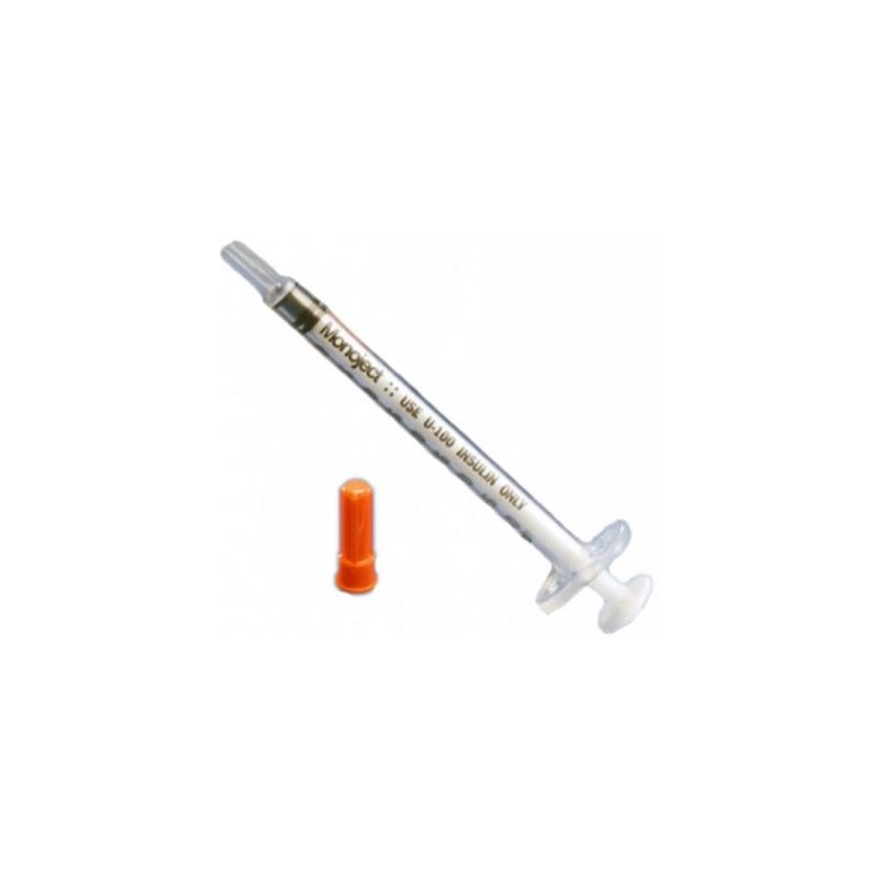 1cc Insulin Syringe Luer Slip without needle 100/bx
