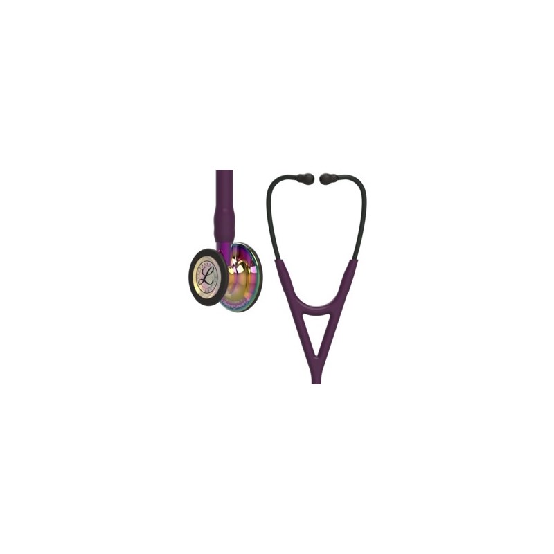Stethoscope Littmann Cardiology IV Plum tubing with Rainbow Chestpiece 27&quot;