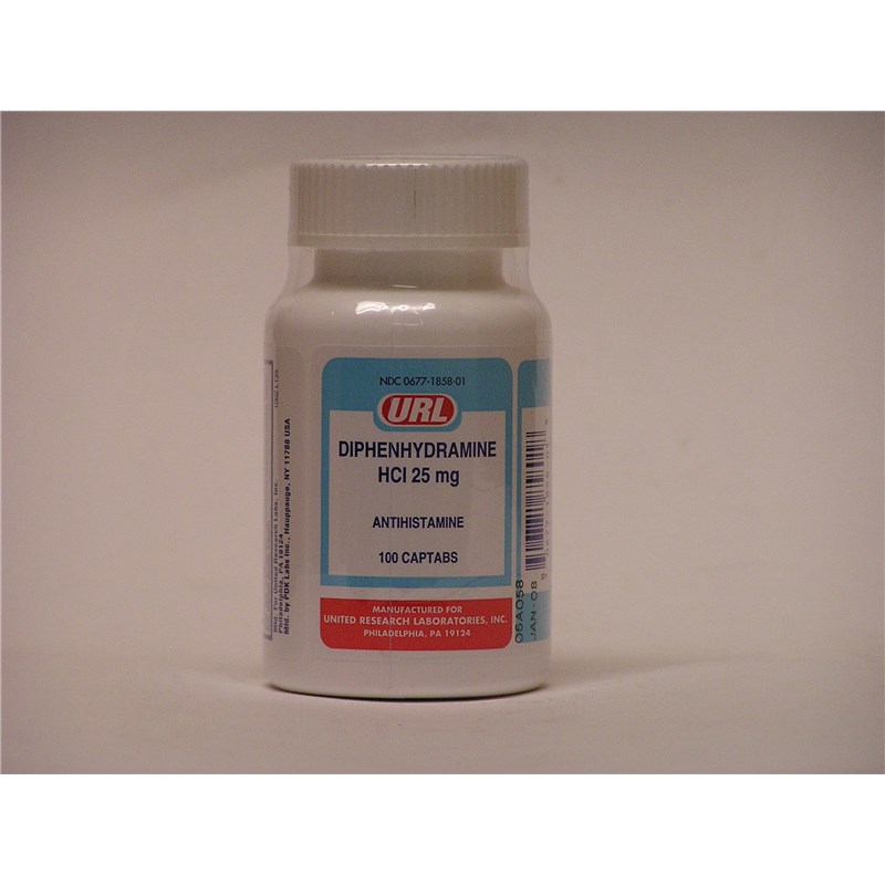 Diphenhydramine Caps 25mg 100ct