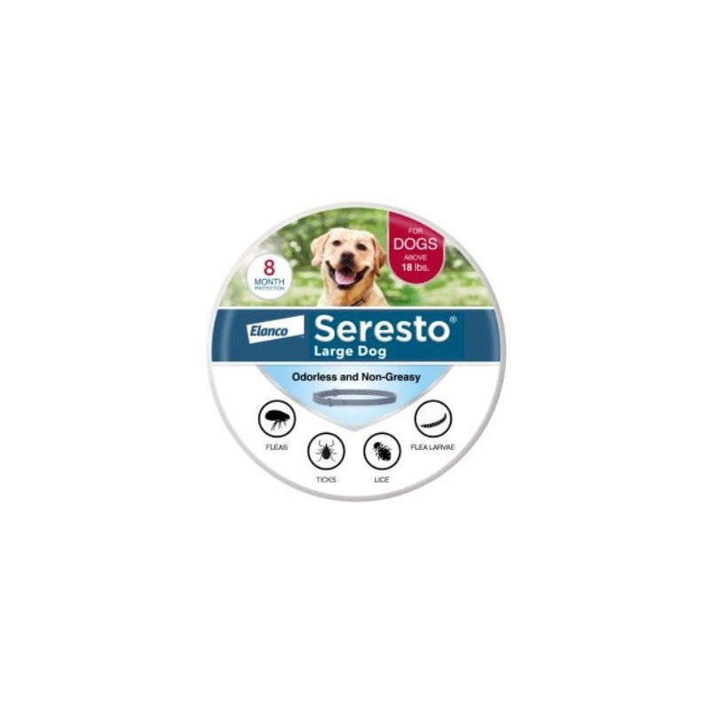 Seresto Flea &amp; Tick Collar for Dogs Large (Over 18lbs) 6 ct