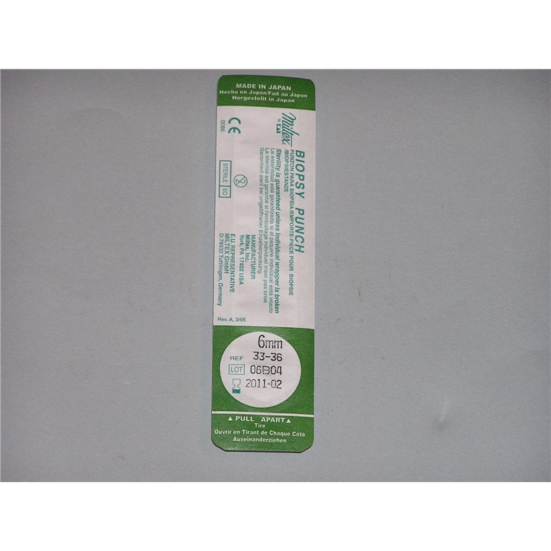 Disposable Punch Biopsy 6mm Green