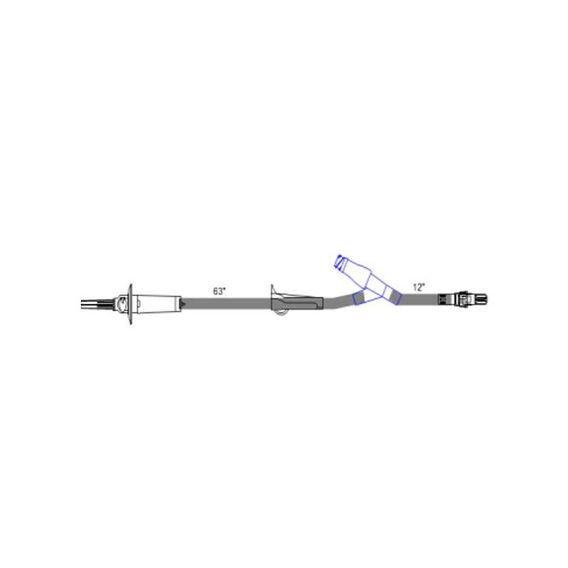 IV Administration Set 80&quot; With Clave Luer Lock/Luer Slip