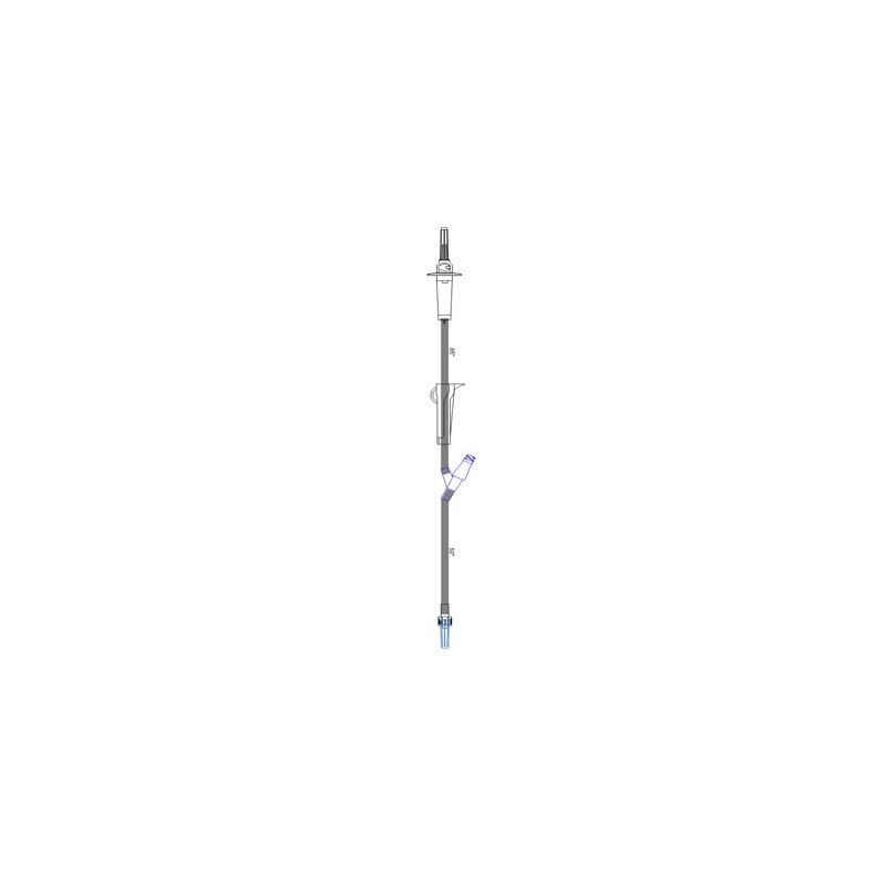 IV Set 150&quot; with Injection Y-Site and Clave 10 drop