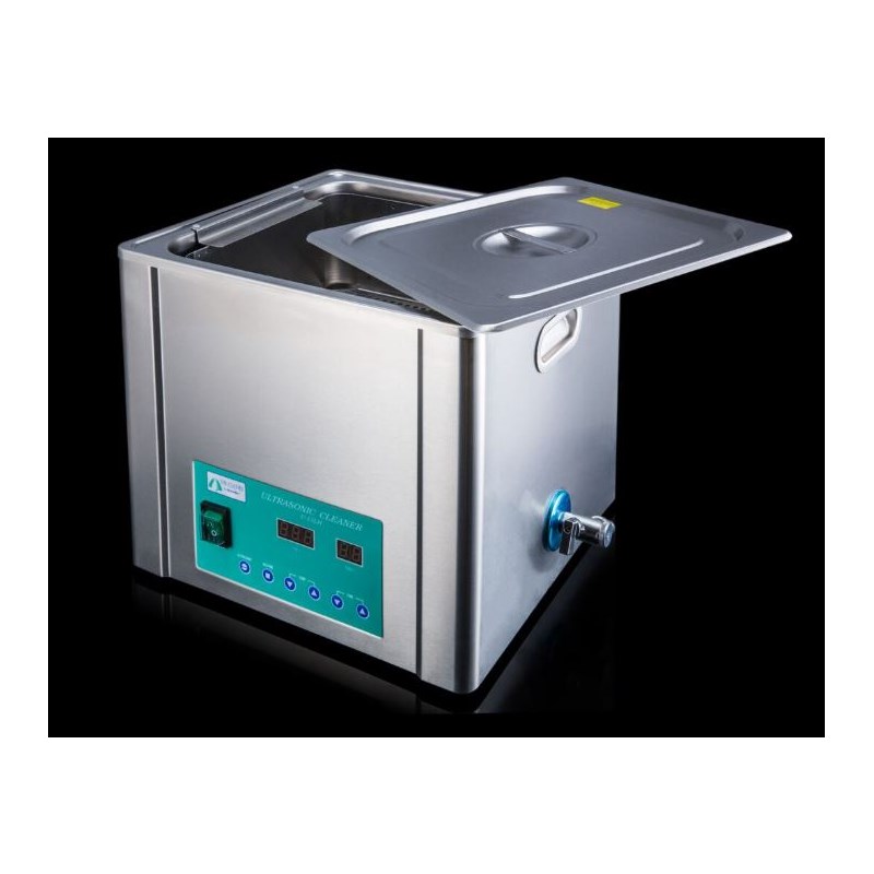 Ultrasonic Cleaner 13L With Heat, Basket, And Lid
