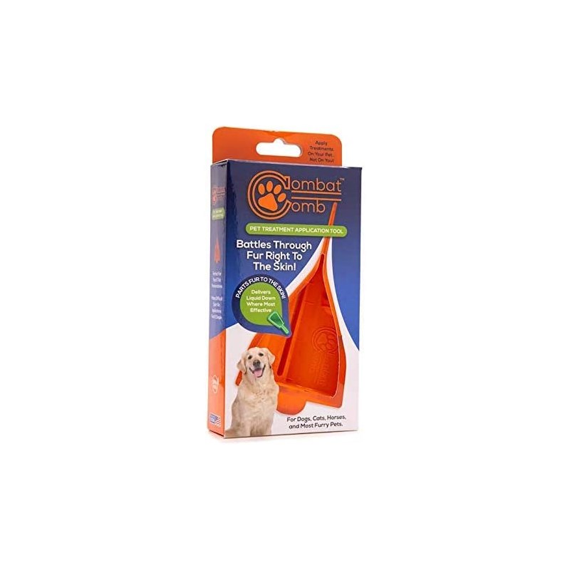 Combat Comb Topical Applicator For Use with Topical Flea &amp; Tick products