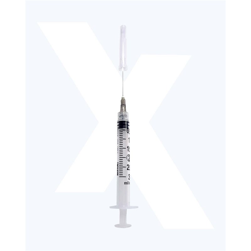 Exel Syringe 3cc with 22g x 1 Luer Lock   100/bx