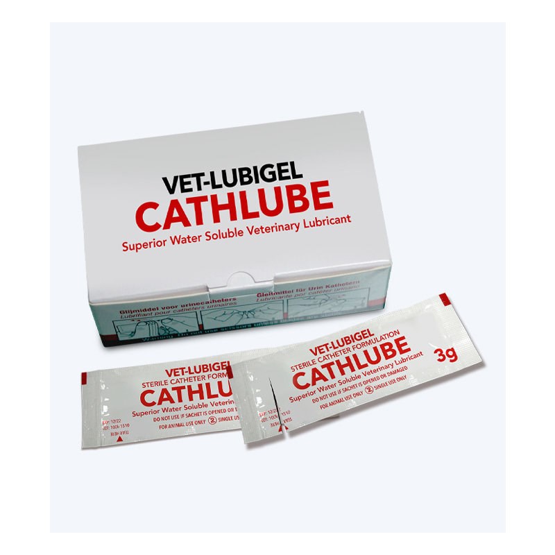 Vet-Lubigel Cathlube Sachet 3gm Sterile 25ct