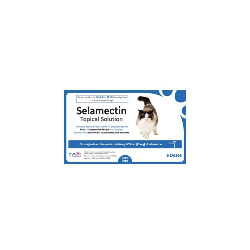 Selamectin Topical Solution Cat 5.1-15lb 6ds