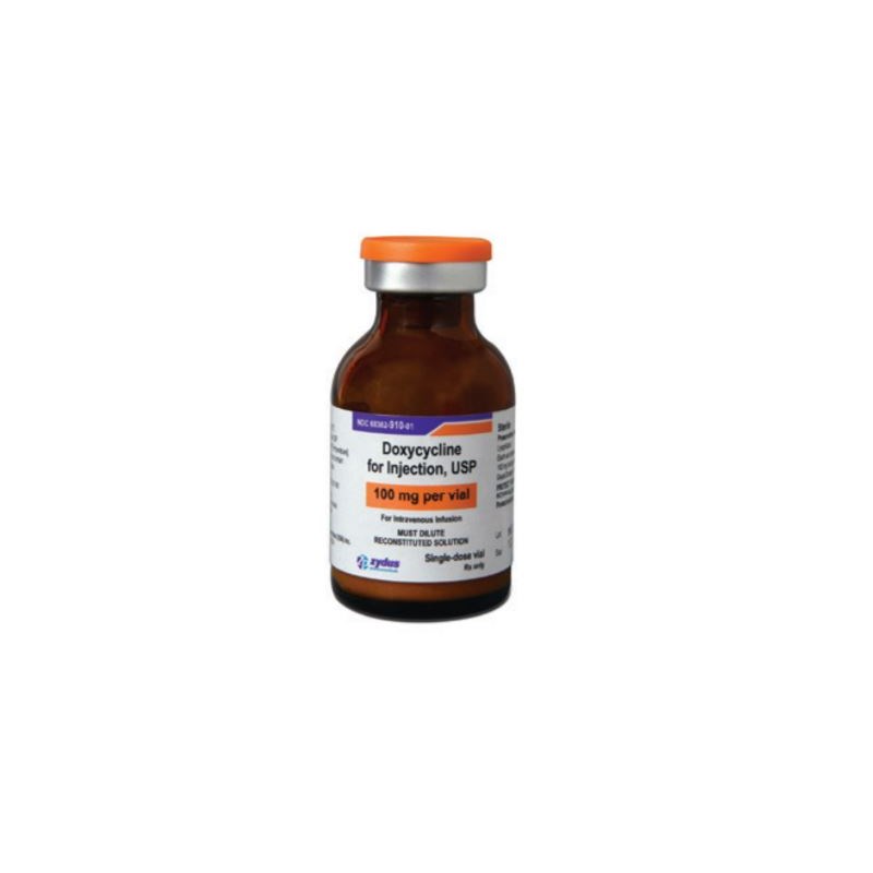 Doxycycline Injection 100mg 10ml (lyophilized 20ml vial/ 10 ml fill)