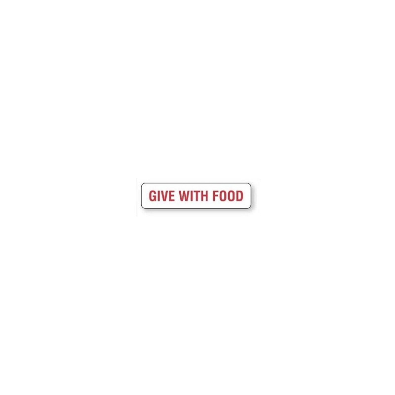 Give With Food Label 1-5/8&quot; X 3/8&quot;  500/roll