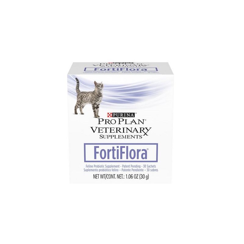 Purina Vet Diet Fortiflora Probiotic Supplement Cat 1oz  (6 boxes--each box contains 30) 180 sachets