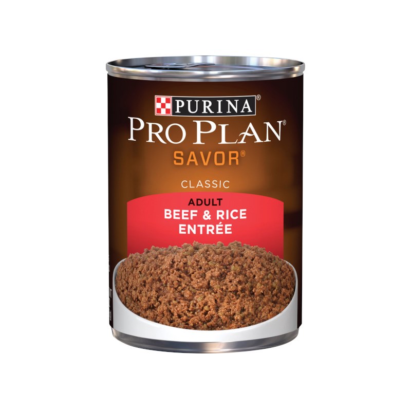 Purina Pro Plan Adult Dog Savor Beef &amp; Rice Entr&eacute;e 13oz