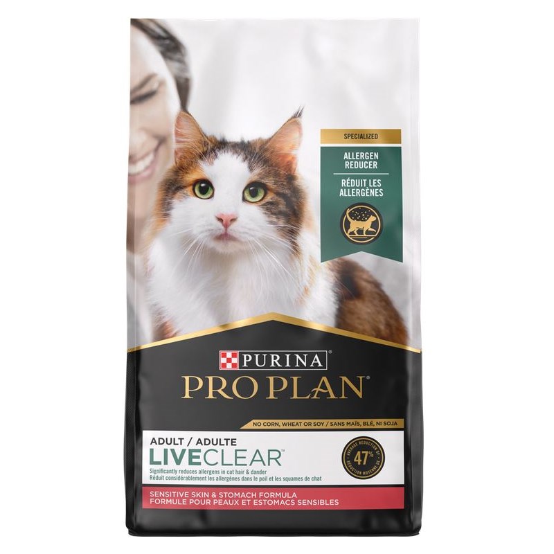 Purina Pro Plan  LiveClear Adult Cat 3.2lb Sensitive Skin Turkey
