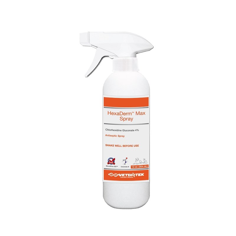 Hexaderm Max Spray 4% Chlorhexidine 12oz