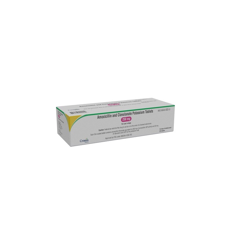 Amoxi Clav Tabs 250mg 210ct (Amoxicillin / Clavulanate) Cronus Label