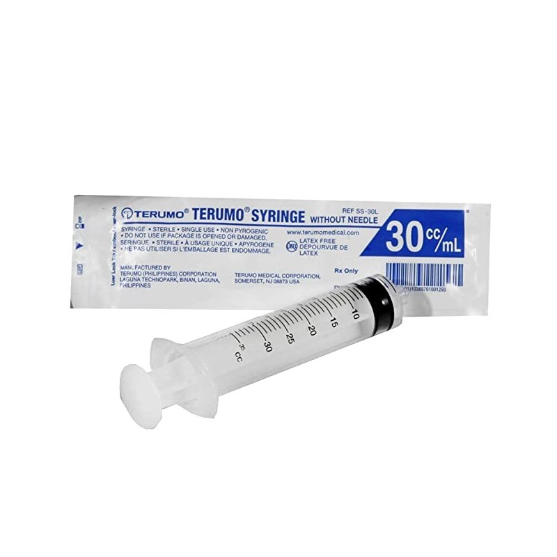 30cc Syringes Terumo Luer Slip 25/bx