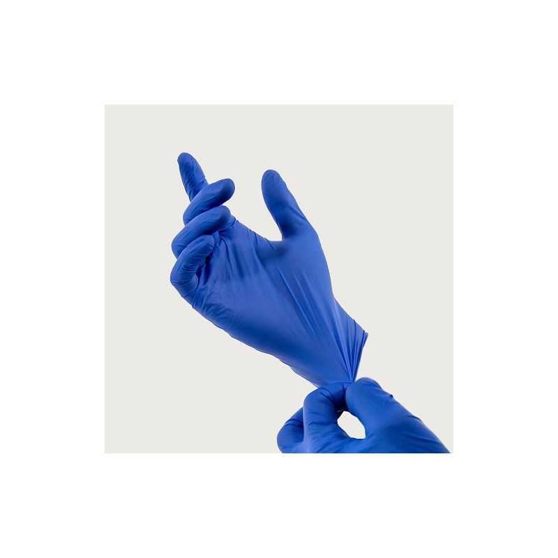 Exam Gloves Large Bettergloves Nitrile Blue 100/bx (Biodegradable)