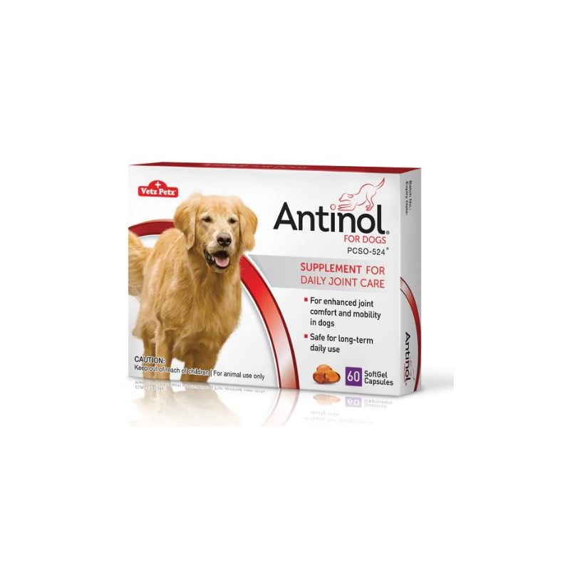 Antinol for Dogs Joint Care Softgel 60ct 5/pk