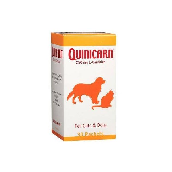 Quinicarn Powder 250mg 30Pk Chicken Flavored