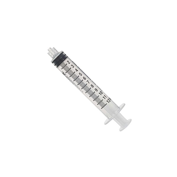 12cc Syringe Luer Lock  80/bx  Hard Pack