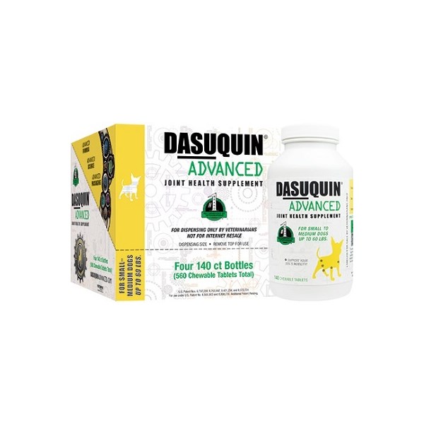 Dasuquin Advanced MSM Dog Chew Tab Small/Medium 4X140ct