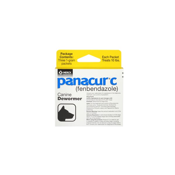 Panacur Granules Canine 1gm X  10-3Pks Yellow