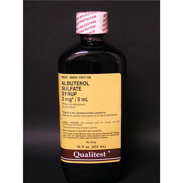 Albuterol Sulfate Syrup 2mg/5ml 480ml