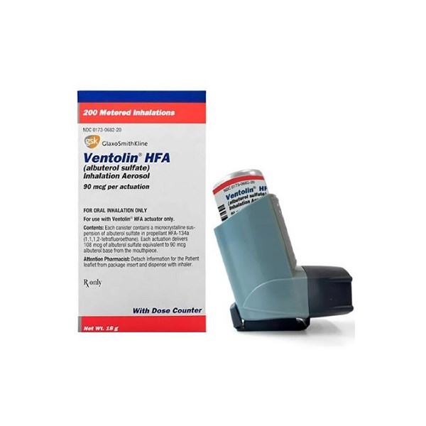 Ventolin HFA Inhaler 90mcg 18gm