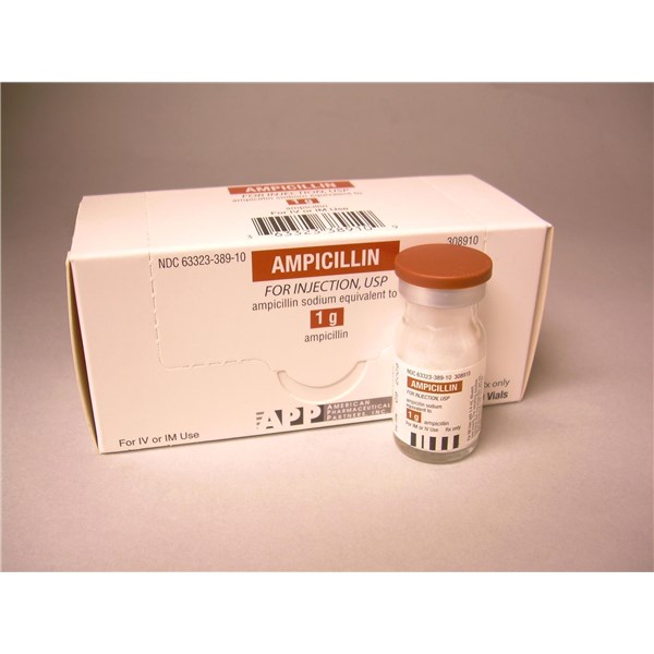 Ampicillin 1 Gram Injection Human Label 10ml