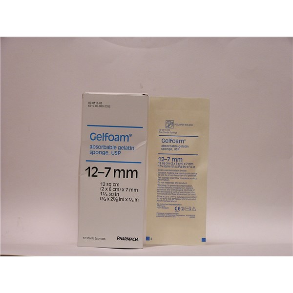 Gelfoam Sterile Absorbable Gelatin Sponge 7-12mm