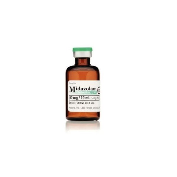 Midazolam Injection 5mg/ml 10ml 10pk C4 FULL BOX ONLY