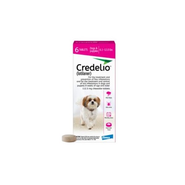 Credelio Chew Tabs 6.1-12lbs Pink 6 Dose 10/Box