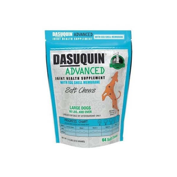 Dasuquin Advanced Soft Chews with Egg Shell Membrane (ESM) Large Dog (384ct total) 6 x 64
