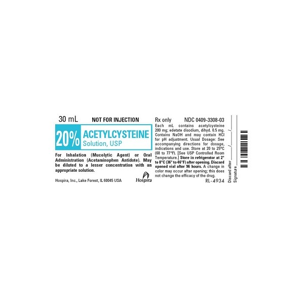 Acetylcysteine Solution 20% 30ml 3pk Full Pack Only