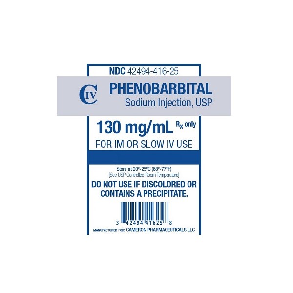 Phenobarbital Injection 130mg/ml 1ml C4